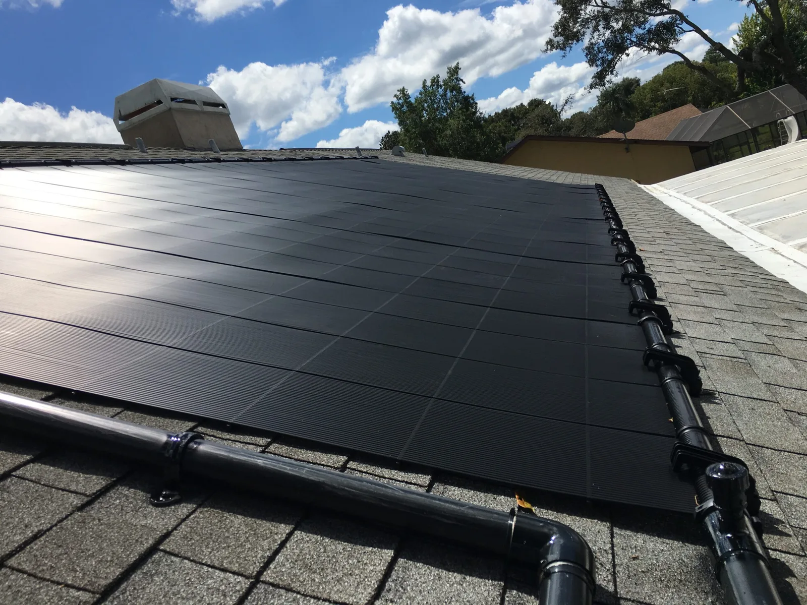 solar pool heating system