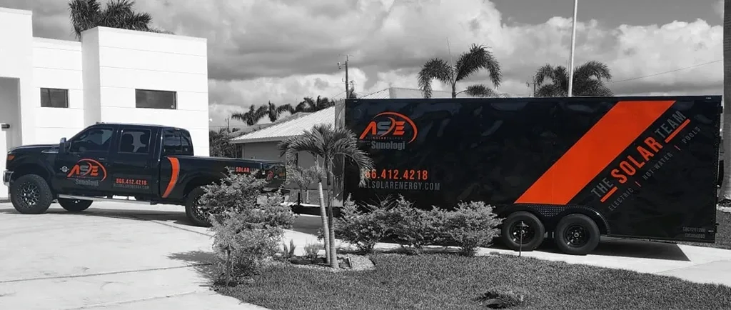 AllSolar Energy service truck — solar installation and repair in Central Florida