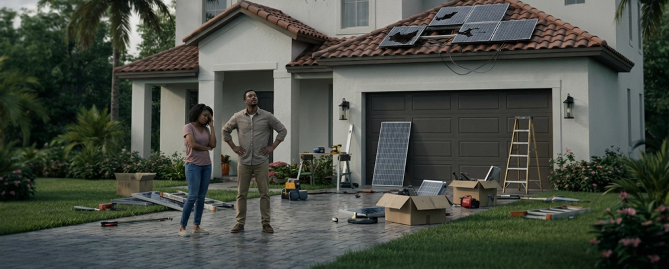 Solar company went bankrupt, what do I do?